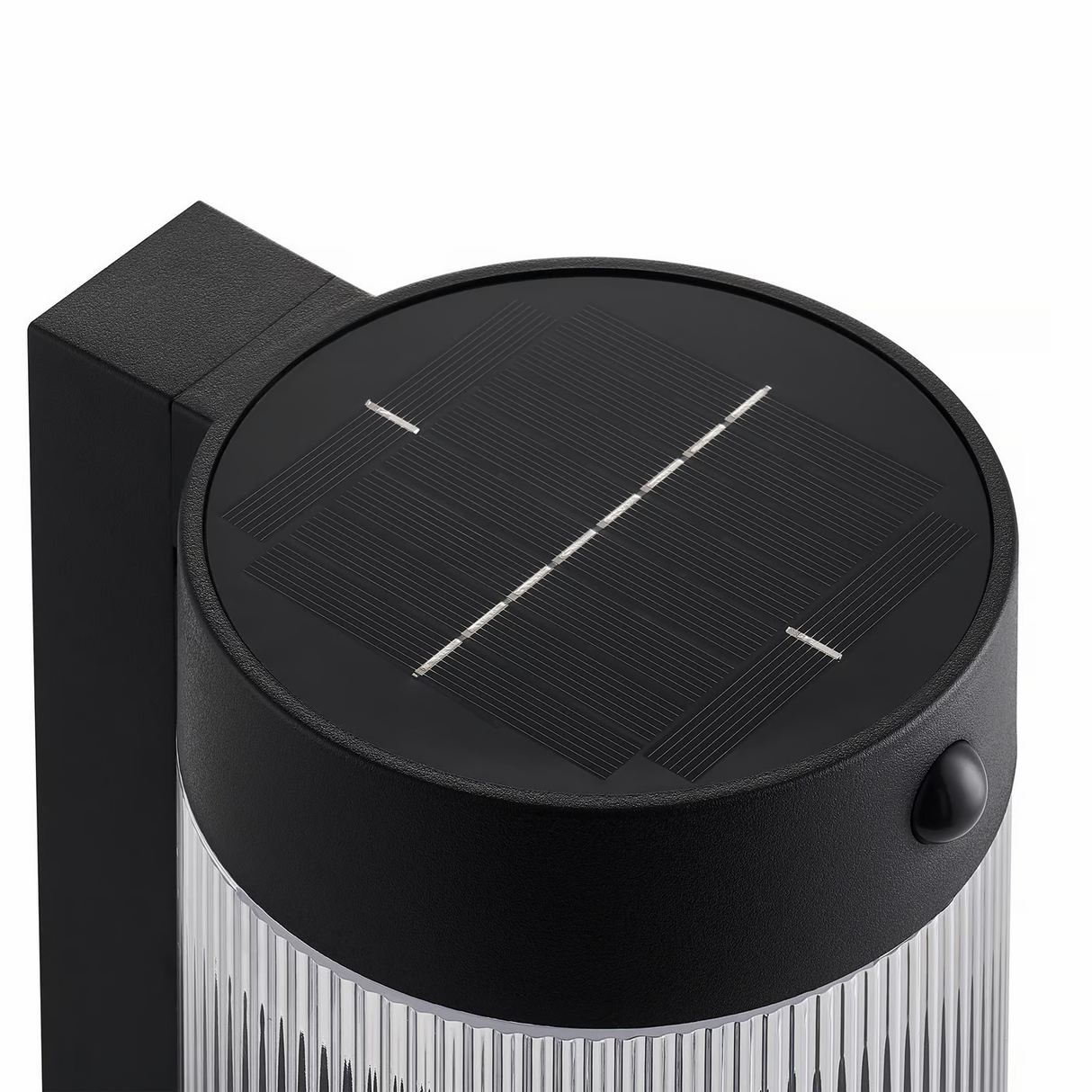 Buitenlamp solar Coupar zwart led lamp met sensor
