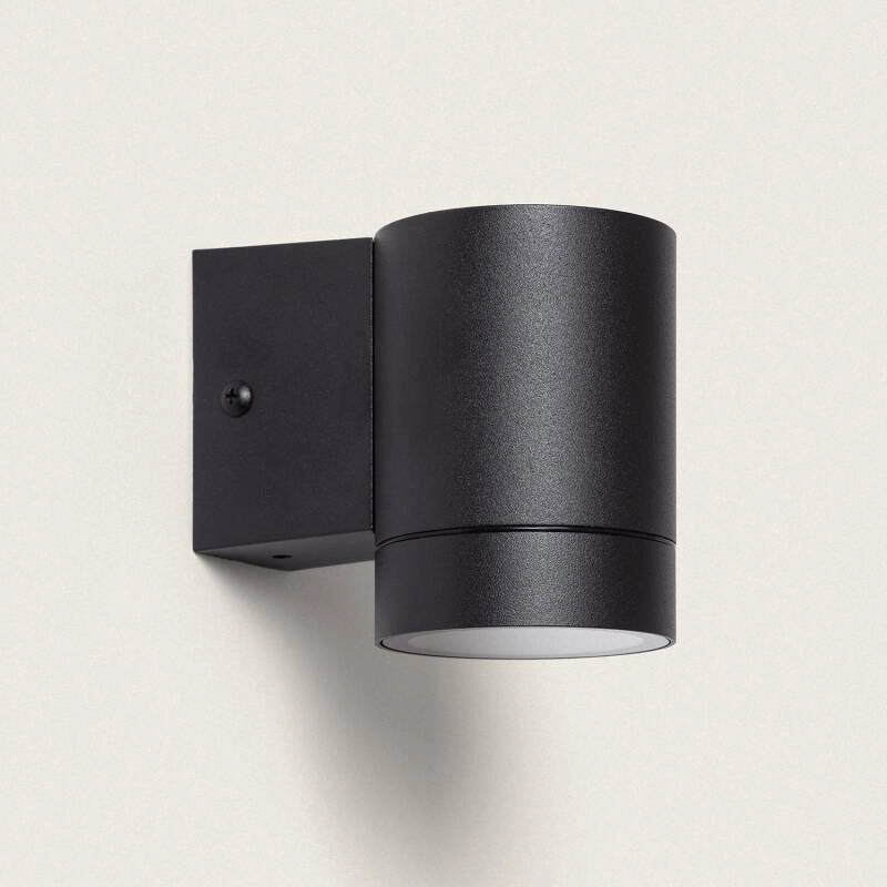 Downlighter buitenlamp zwart gu10 rond