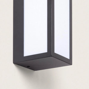 Buitenlamp opaal RVS zwart e27 32 cm