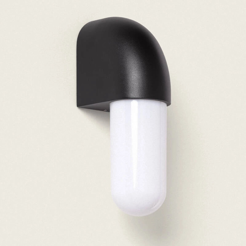Buitenlamp druppel zwart gevel GU10 metaal