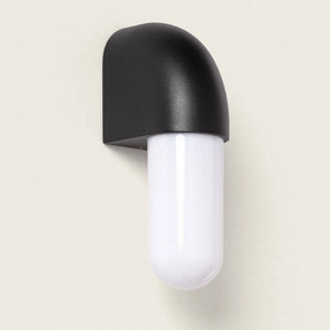 Buitenlamp druppel zwart gevel GU10 metaal