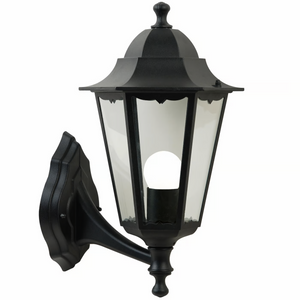 Buitenlamp klassiek zwart metaal Cardiff E27