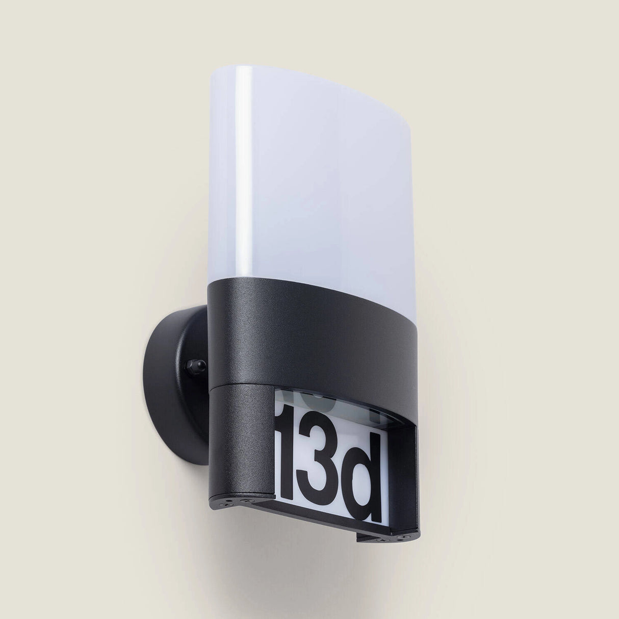 Buitenlamp met huisnummer 10W led metaal
