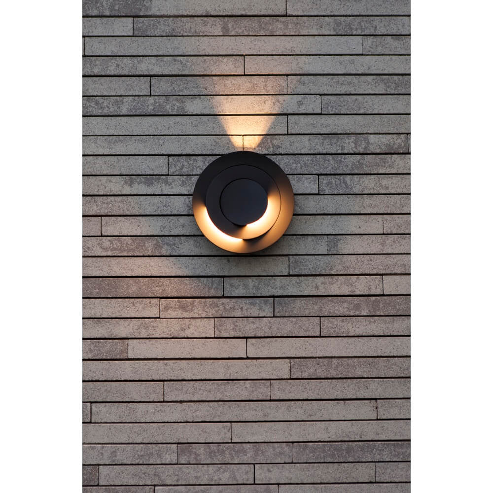 Buitenlamp rond led 'Moov' warm wit 21 cm