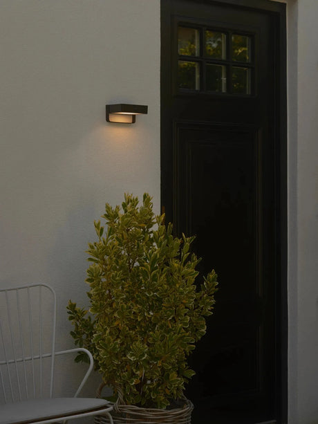 Buitenlamp solar down lighter 'Saulio' zwart led lamp (draadloos, usb c oplaadbaar) - FOIR