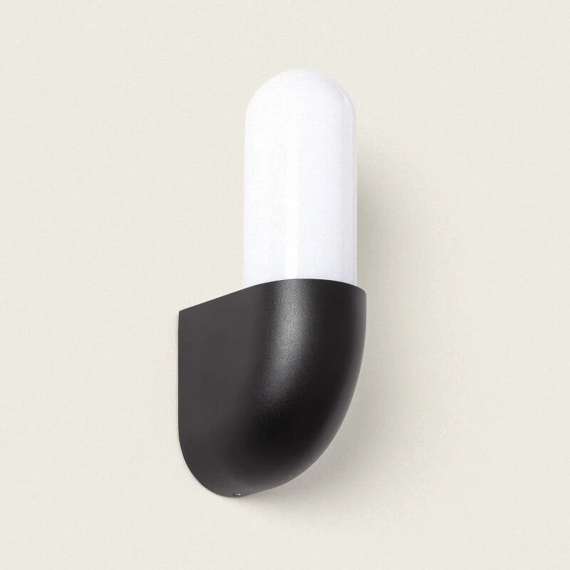 Buitenlamp druppel zwart gevel GU10 metaal