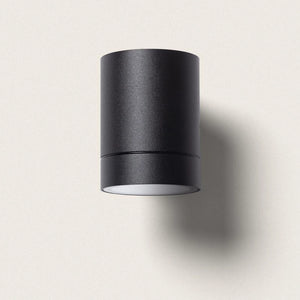 Downlighter buitenlamp zwart gu10 rond