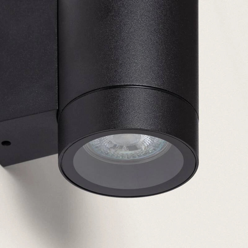 Downlighter buitenlamp zwart gu10 rond
