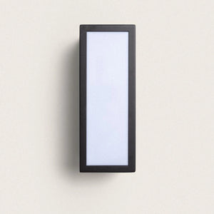 Buitenlamp opaal RVS zwart e27 32 cm