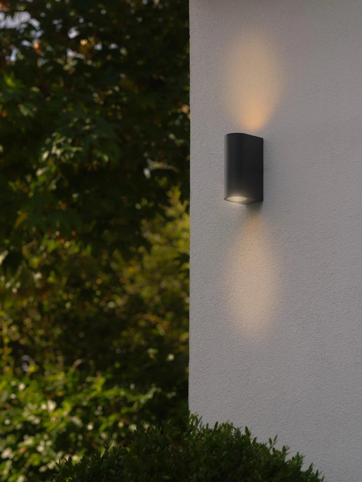 Buitenlamp up down ovaal 'Dion' dubbel gu10 16cm ip44 - FOIR
