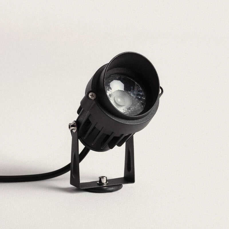 Grondspot zwart 12V easyfit 7W led 2700K warm wit