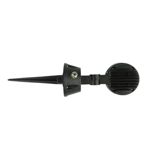 Grondspot zwart 'Largo' 3W led lamp spike modern richtbaar - FOIR