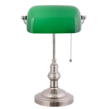 Bureaulamp bankierslamp 'Banker' trekschakelaar e27 fitting 410mm - FOIR