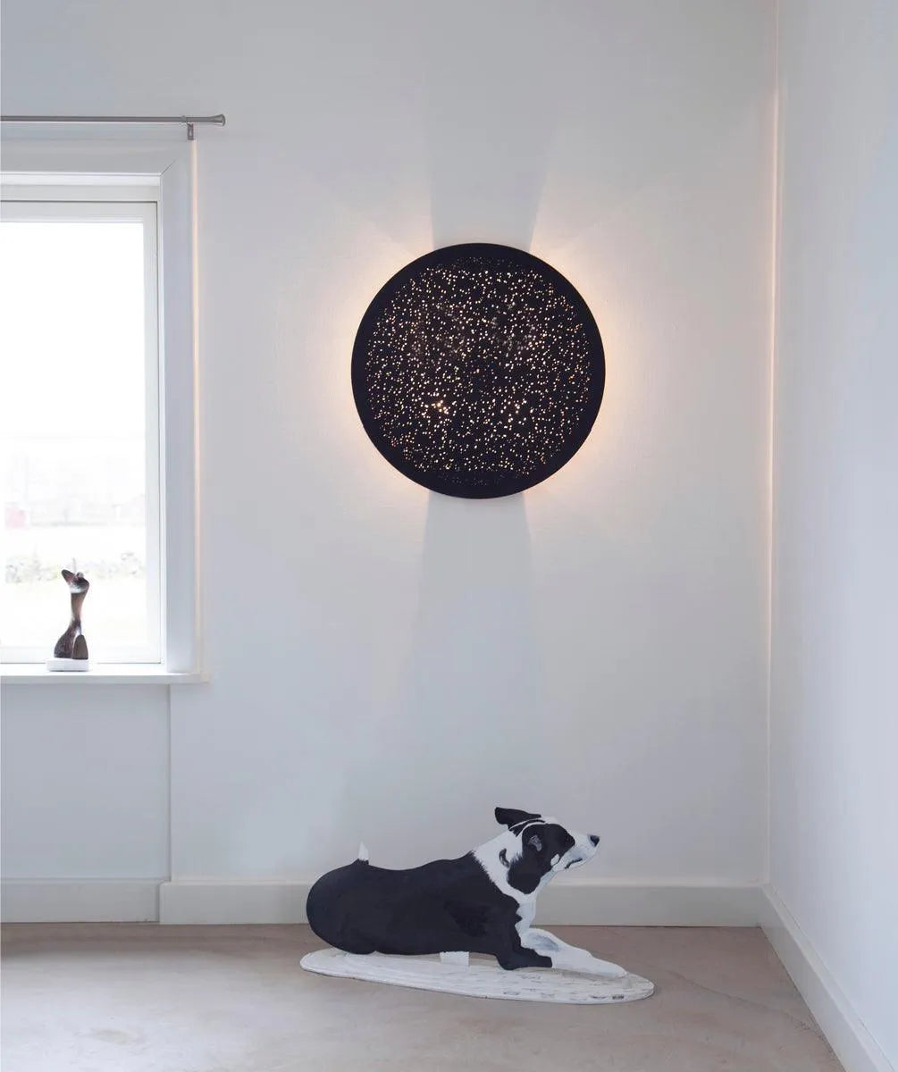 4300170-4007 By Rydens wandlamp zwart 4 e14 fittingen colby zwarte wandlamp woonkamer