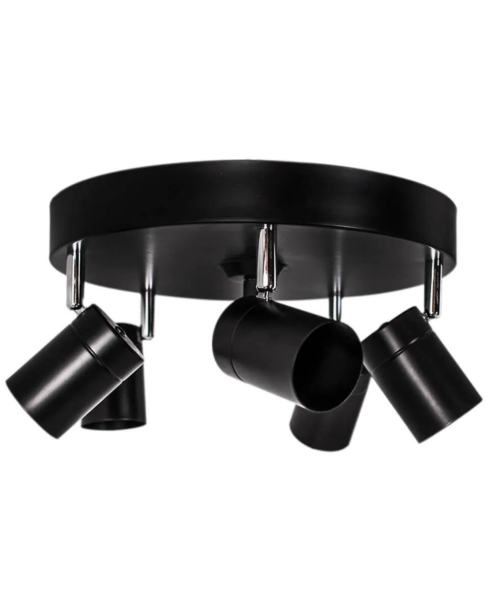 By Rydens plafondspot 4200730-4002 designverlichting zwarte plafondlamp gu10 fittingen verstelbaar 