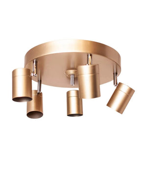 Designverlichting gouden plafondlamp gu10 fittingen 4200730-6501 7391741007339 verstelbaar dimbaar 