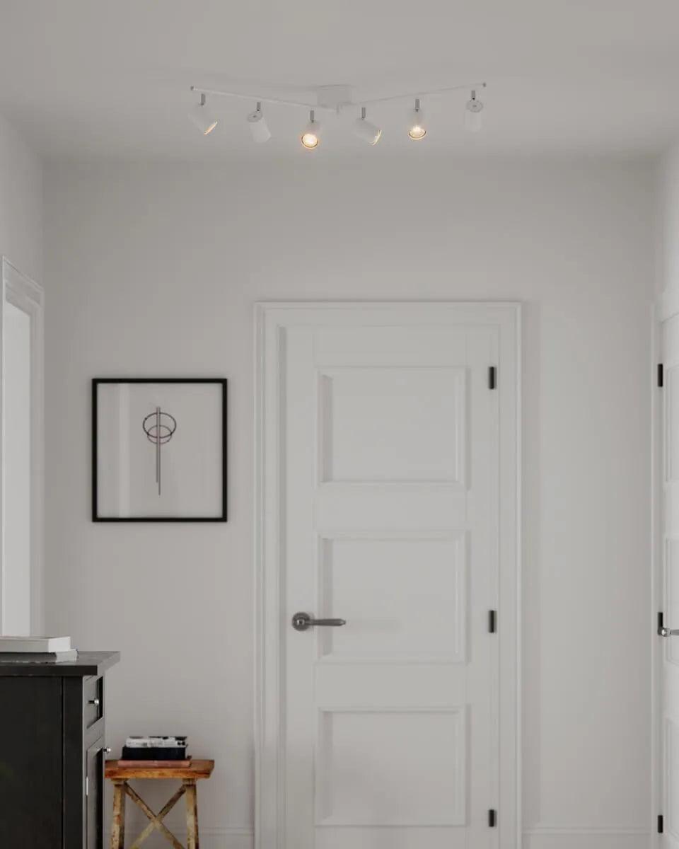 Plafondspot 6 lampen gu10 verstelbaar By Rydens 