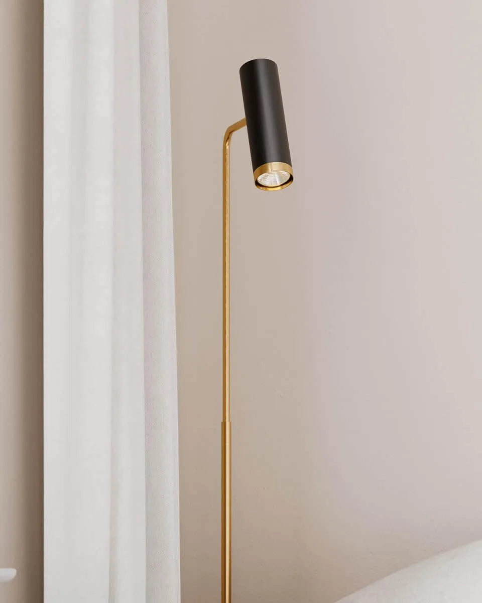 Vloerlamp By Rydens zwart en goud schakelaar gu10 fitting designverlichting 7391741008046 4100800-4002