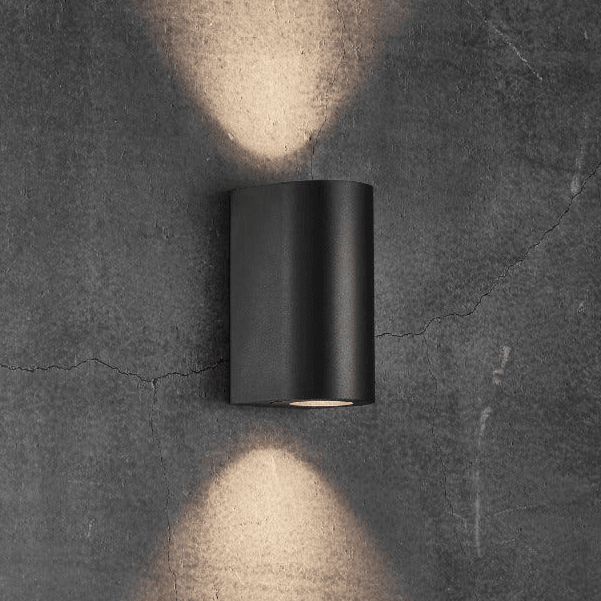Gevelverlichting up & downlighter 'Canto Maxi 2' Nordlux zwart gevelverlichting GU10 17cm - FOIR