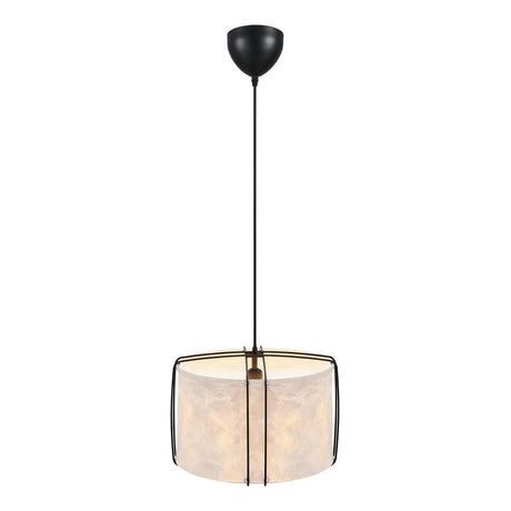 Hanglamp wit zwart papieren kap E27 fitting 'Nordlux Cardine 35' 2312403001 - FOIR