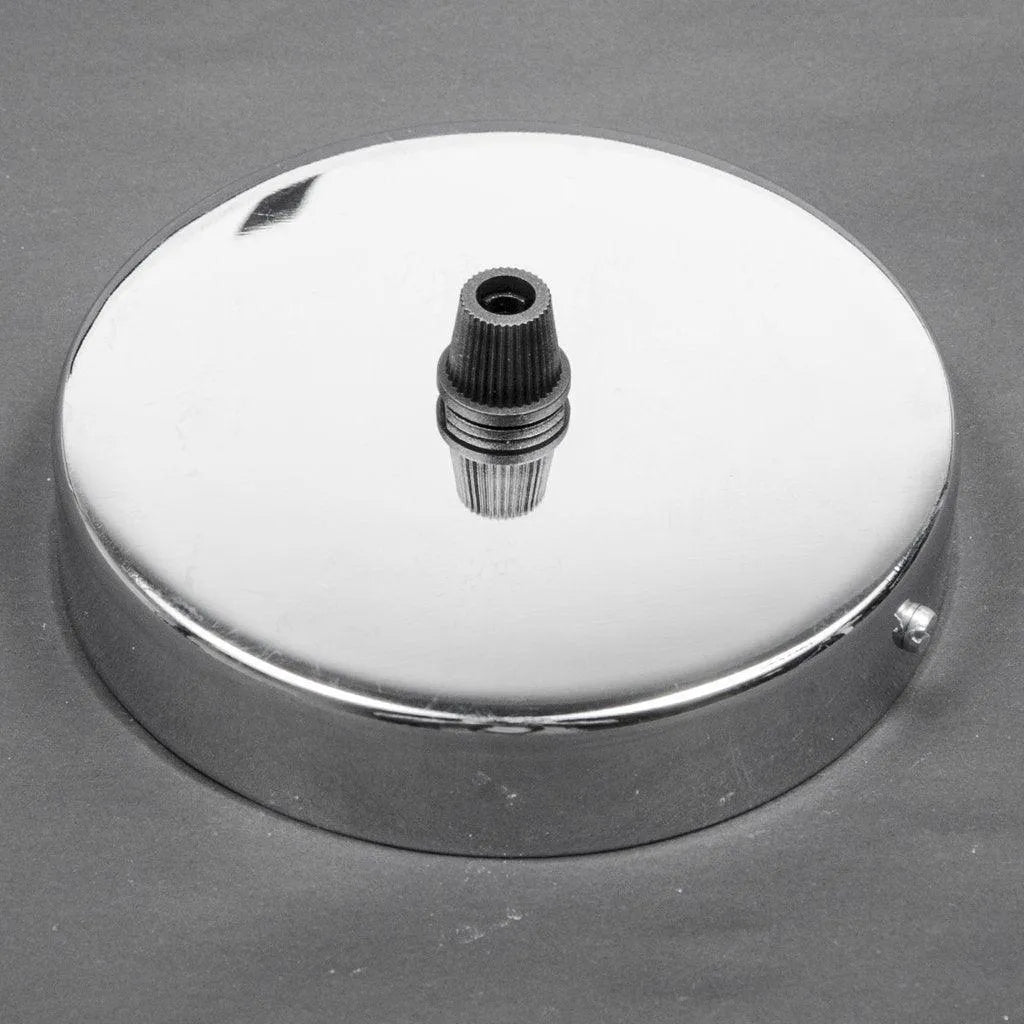 Plafondkap chroom 1 uitgagn 105mm 