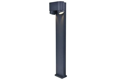 Staande tuinlamp donkergrijs met 2 GU10 fittingen 'Cypres' 75 cm - FOIR