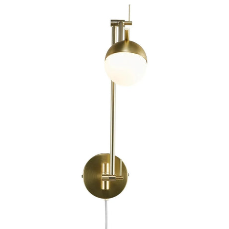 Wandlamp messing 'Contina' Nordlux G9 fitting modern verstelbaar - FOIR