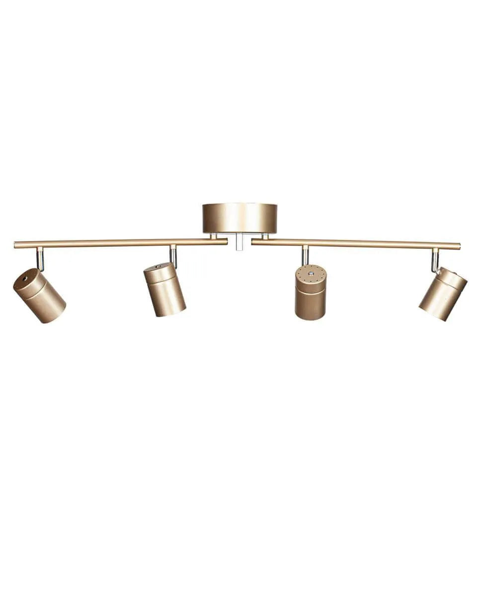 7391741007230 designverlichting goud plafondbar gu10 fitting verstelbaar 
