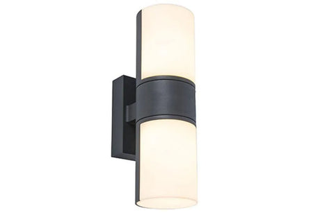 Up en down LED gevelverlichting donkergrijs 'Lutec Cyra' 25 cm - FOIR