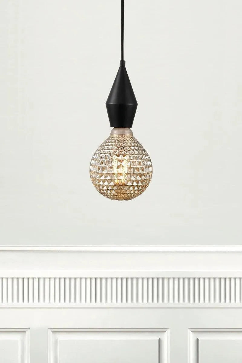 Deco E27 G125 LED lichtbron met smokeglas 200 lumen 2W 'Avra' - FOIR
