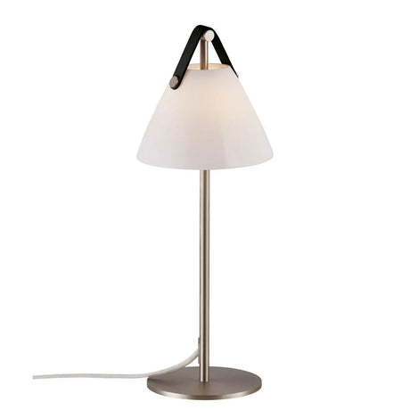 design tafellamp met verwisselbare strap e27 fitting en schakelaar 