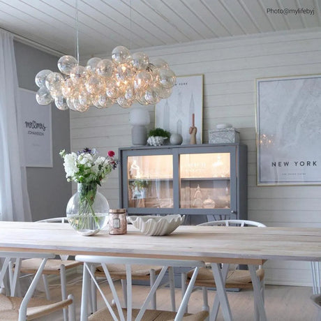 Hanglamp glas voor boven de eettafel Gross bar by rydens