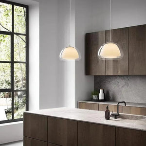 Hanglamp opaal glas E27 'Jelly' modern 39 cm - FOIR
