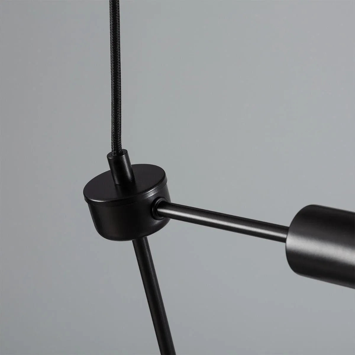 Hanglamp zwart verstelbaar led lamp e27 fitting 