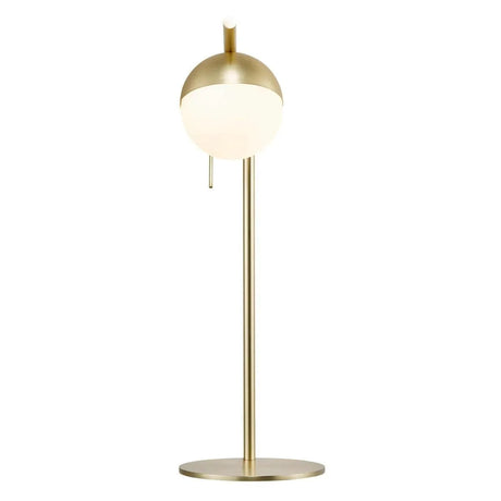 Tafellamp messing modern opaal glas 'Contina' Nordlux G9 fitting 48 cm - FOIR