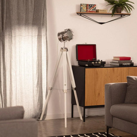 Industriele vloerlamp 'Tunea' modern Staande lamp driepoot modern 140 cm - FOIR