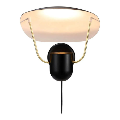 Wandlamp zwart Bedlamp met schakelaar 'Fabiola' - FOIR