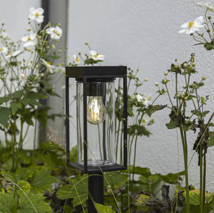 Lutec Flair staande tuinlamp solar met E27 fitting industrieel 76cm - FOIR