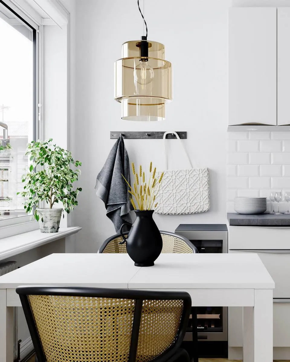 By Rydens hanglamp ebbot amberglas e27 fitting designverlichting 