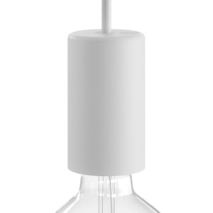 Buiten Fitting zwart rond ip65 met gladde afwerking siliconen
