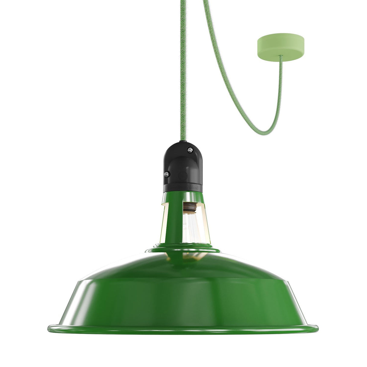 Hanglamp buiten industrieel zwart 'Haven' E27 IP65 38 cm Made in Italy