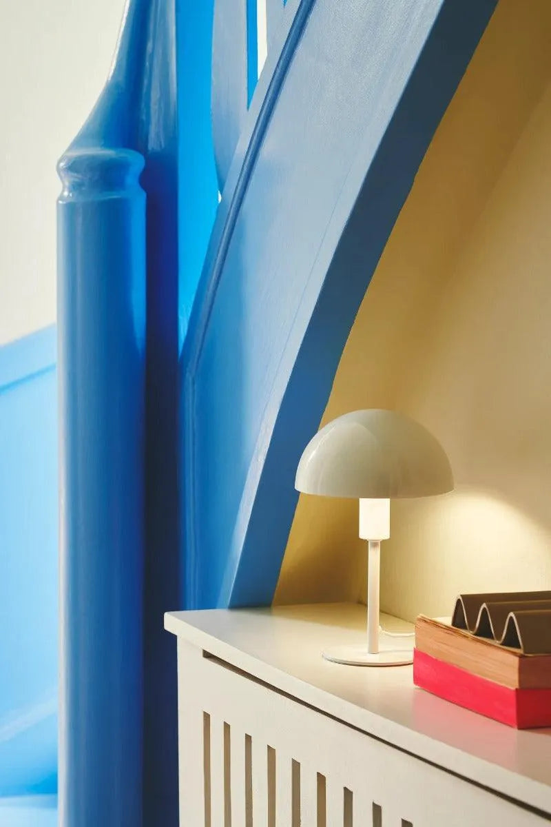Tafellamp wit met E14 fitting en schakelaar Nordlux 'Ellen' 25 cm - FOIR