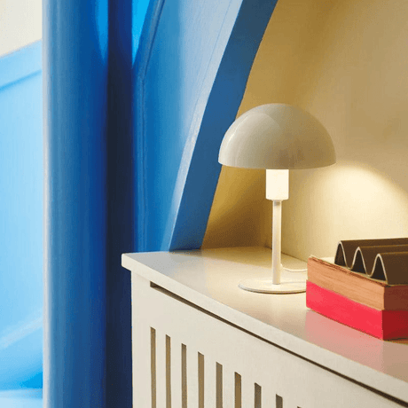 Tafellamp wit met E14 fitting en schakelaar Nordlux 'Ellen' 25 cm - FOIR