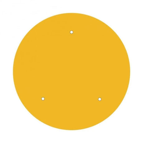 Grote plafondkap geel 3 uitgangen 40 cm - FOIR