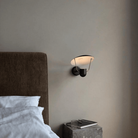 Wandlamp zwart Bedlamp met schakelaar 'Fabiola' - FOIR