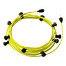Feestverlichting zwart 12.5m 10x E27 fitting