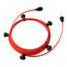 Feestverlichting zwart 7.5m 5x E27 fitting