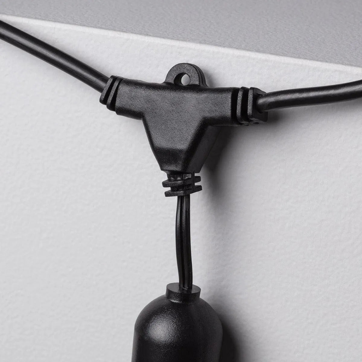 Feestverlichting buiten prikkabel set van zwarte waterdichte IP65 slinger 8 fittingen 5.5m - FOIR