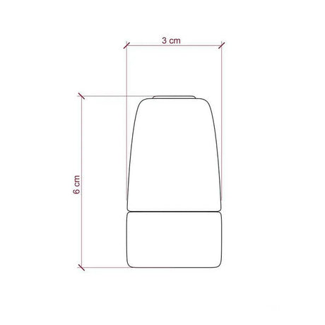 Porselein e14 fitting wit glad kleine lamphouder - FOIR