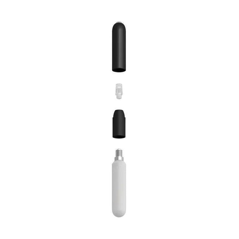 Kleine fitting zwart e14 schroef fitting modern glad